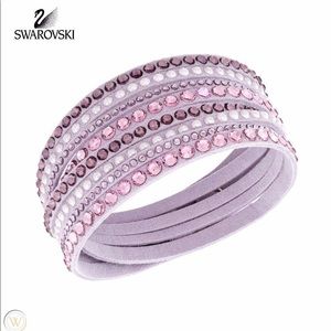 Pink and purple Swarovski Crystal bracelet